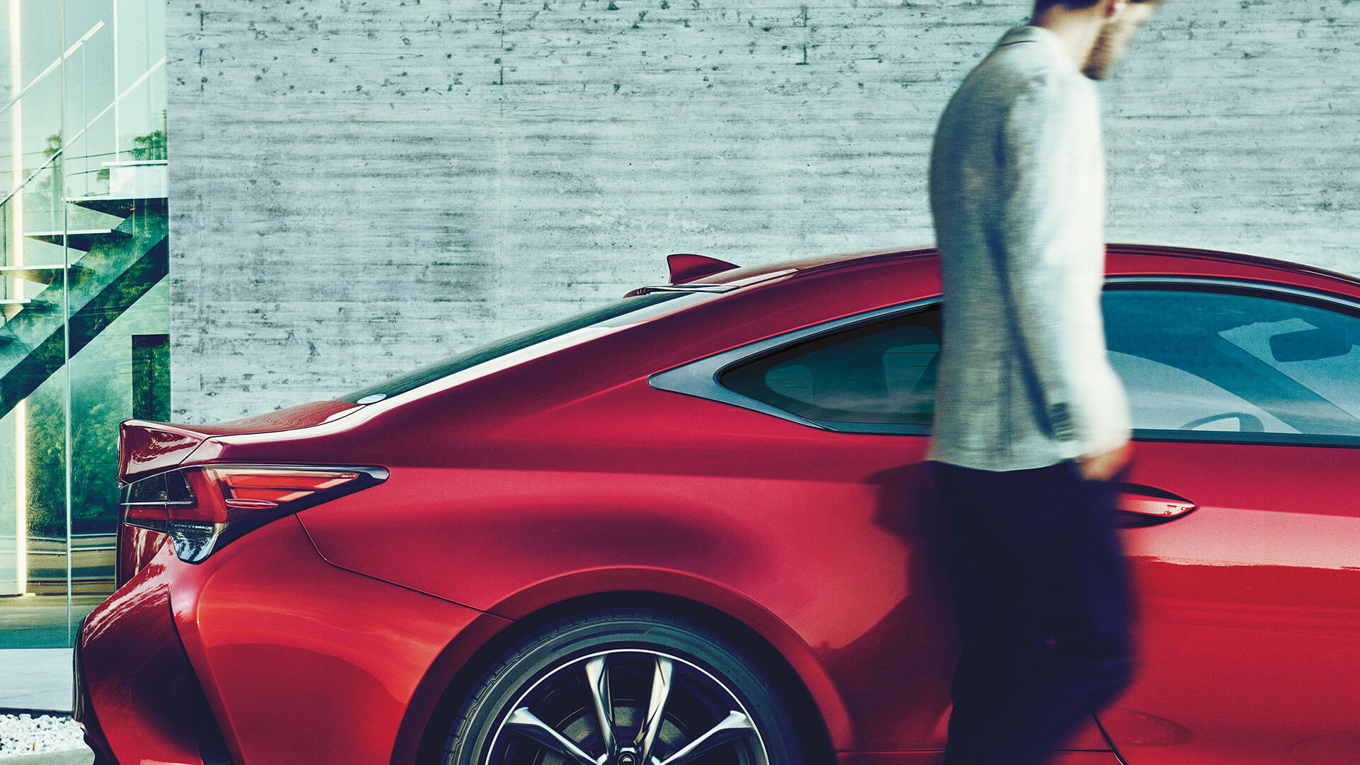 Lexus RC rot seitenansicht