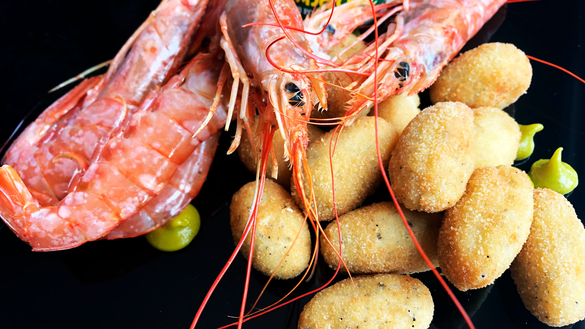 Croquetas de gambones con toque de wasabi hero asset