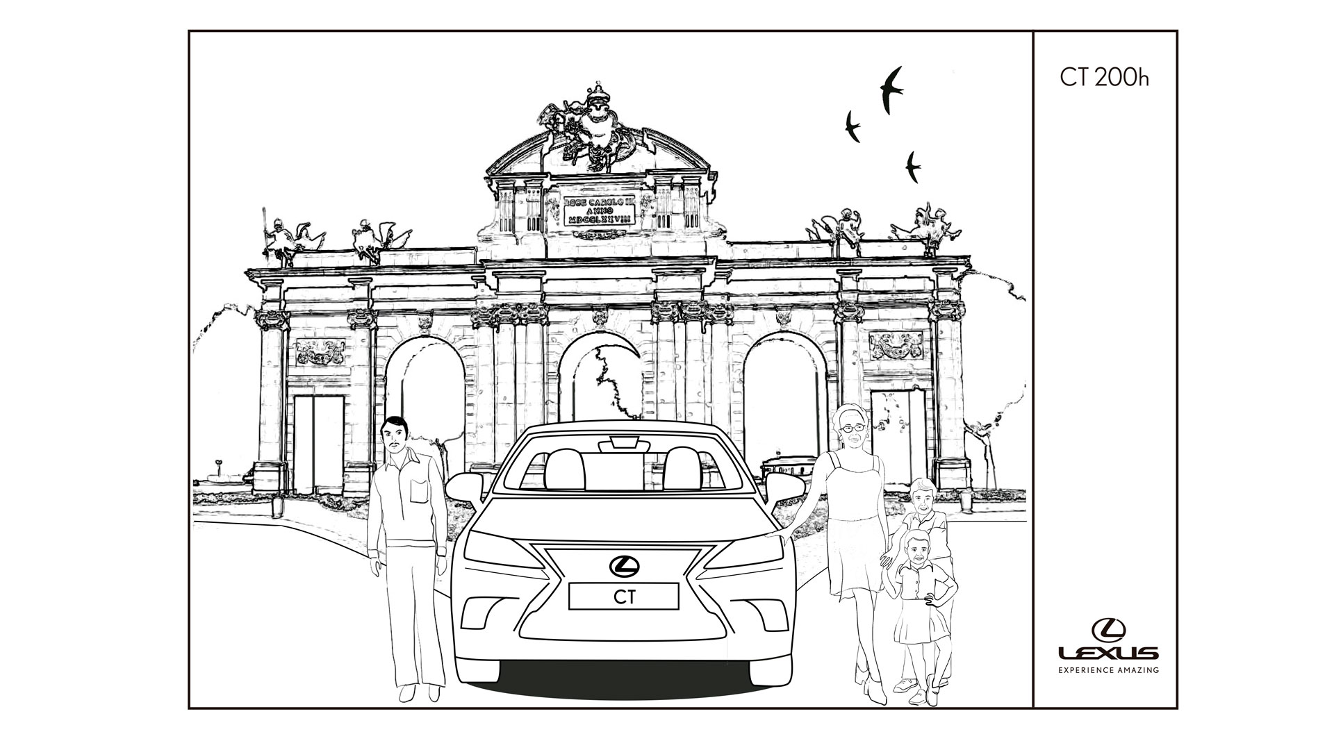 Imagen de un vehículo Lexus híbrido