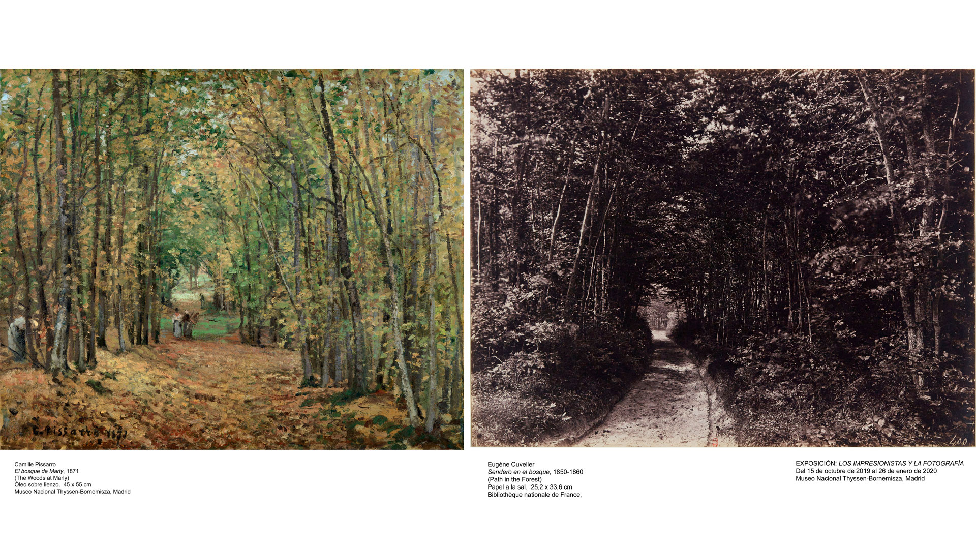 Imagen de la exposición Los impresionistas y la fotografía en el Thyssen