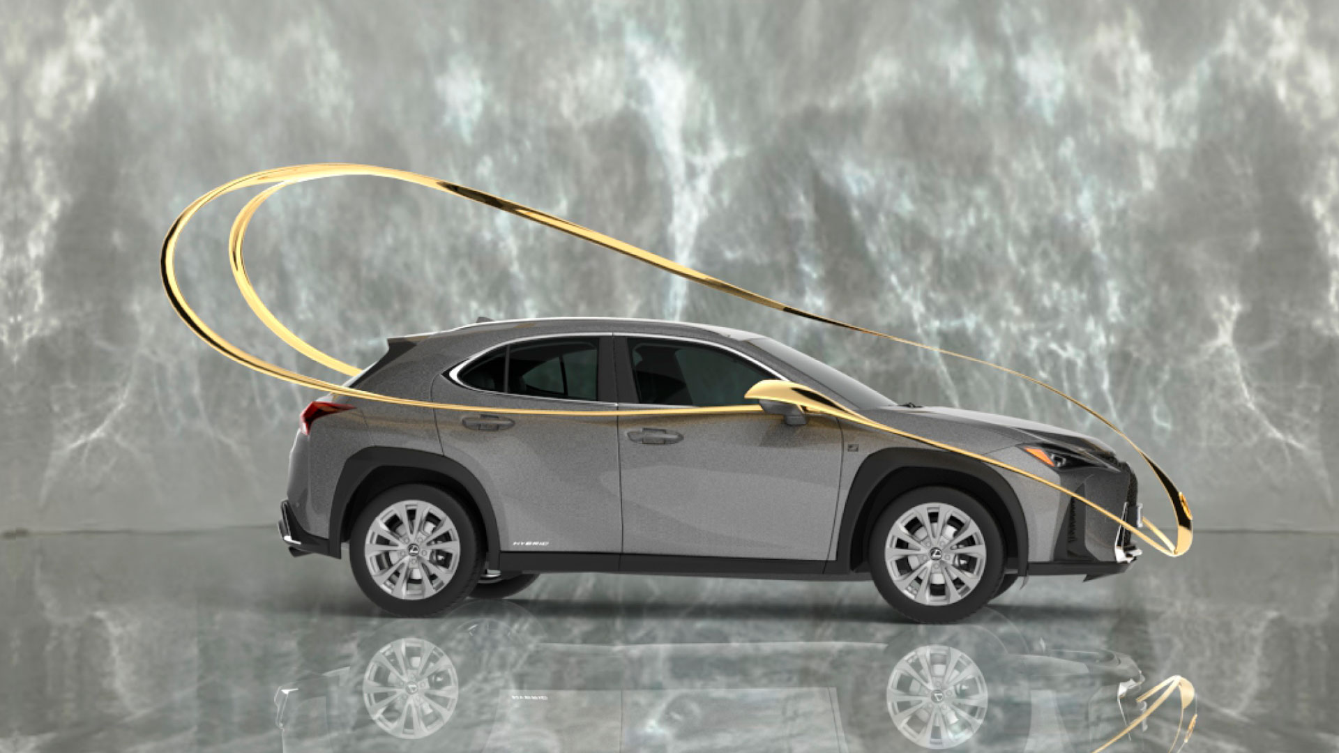 Diseño realizado por Ana Roquero para el concurso Lexus UX Art Car