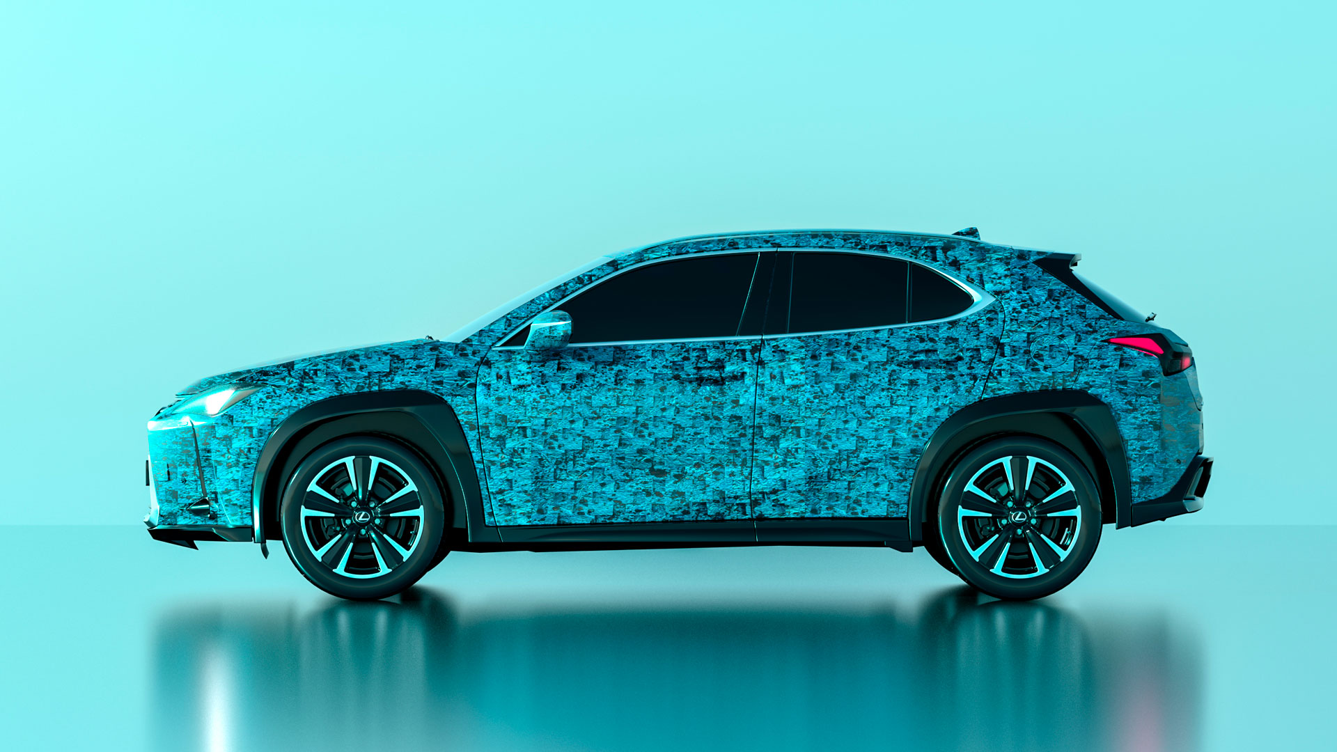 Diseño realizado por Antoñito y Manolín para el concurso Lexus UX Art Car