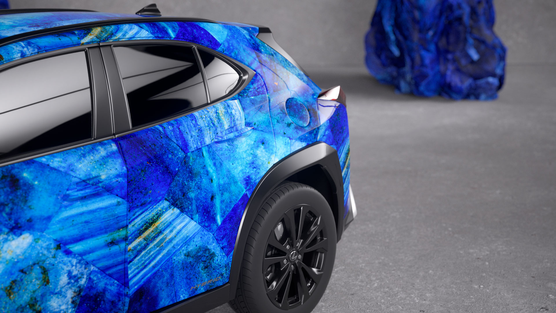 Diseño realizado por Zaida Sabatés para el concurso Lexus UX Art Car