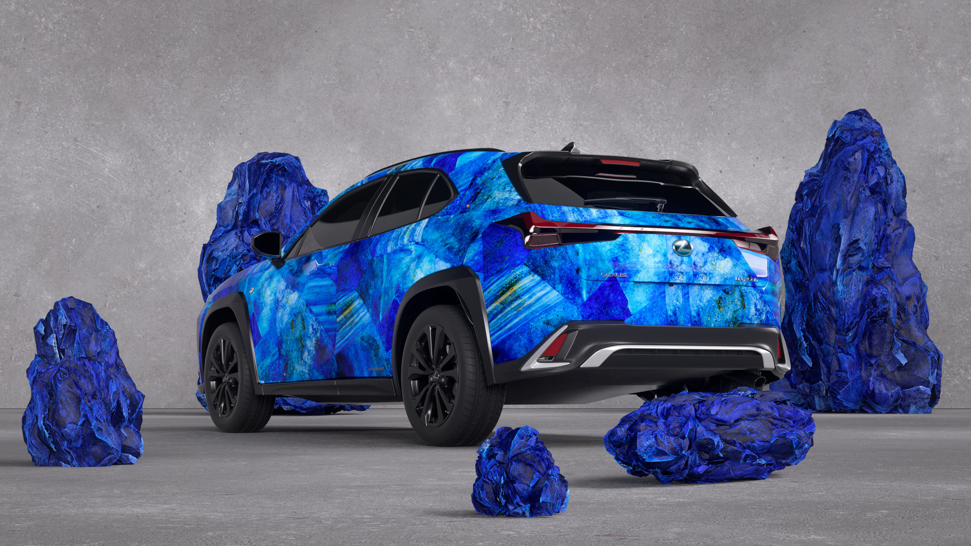 Diseño realizado por Zaida Sabatés para el concurso Lexus UX Art Car