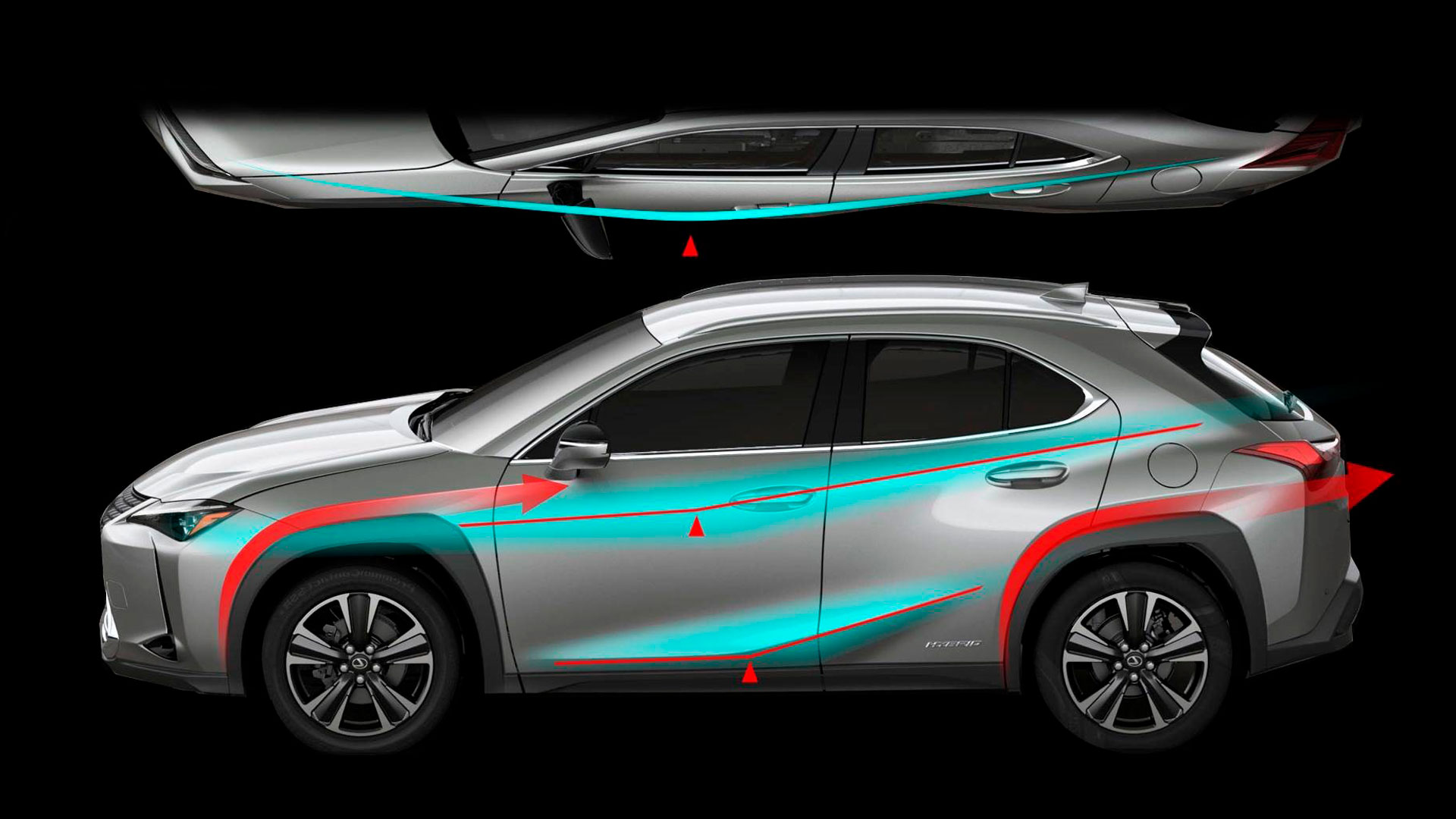 Imagen perteneciente al proceso de diseño del Lexus UX