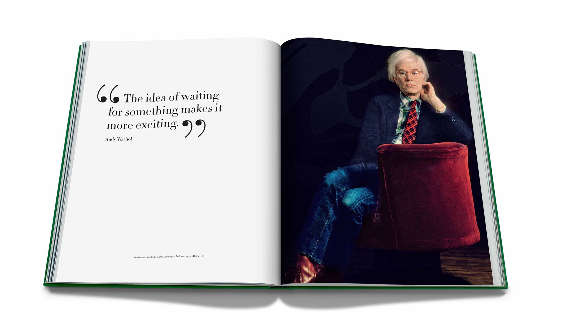 Imagen del libro de rolex abierto