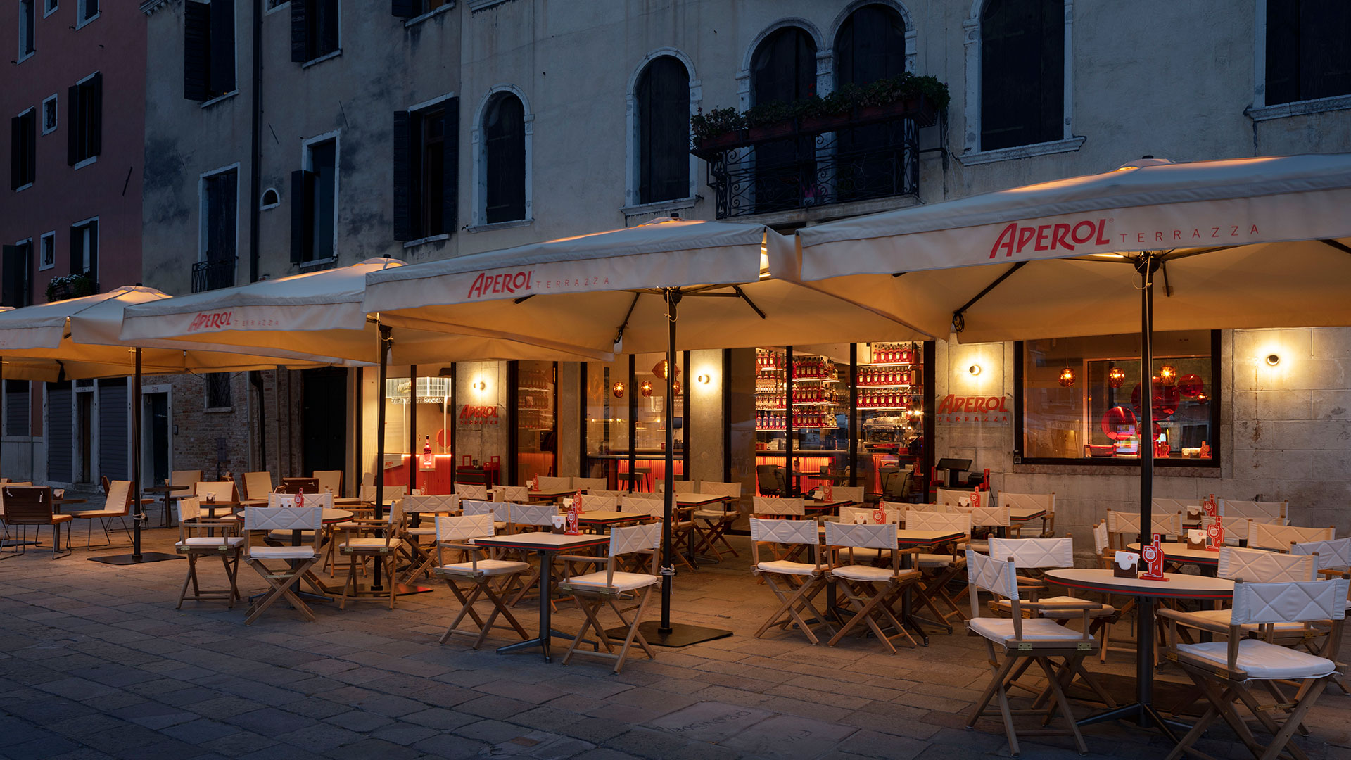 Imágenes de la Terrazza Aperol en Venecia