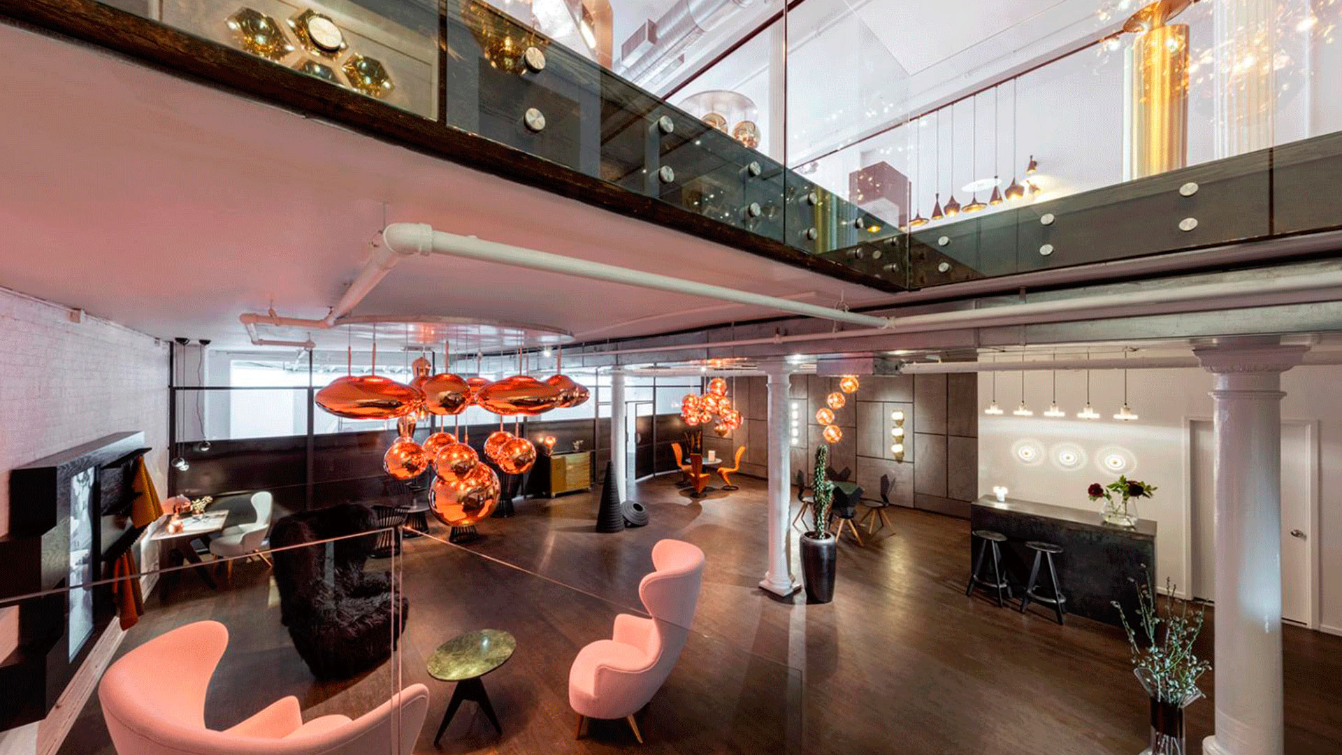 Interior de la nueva tienda de Tom Dixon en Nueva York