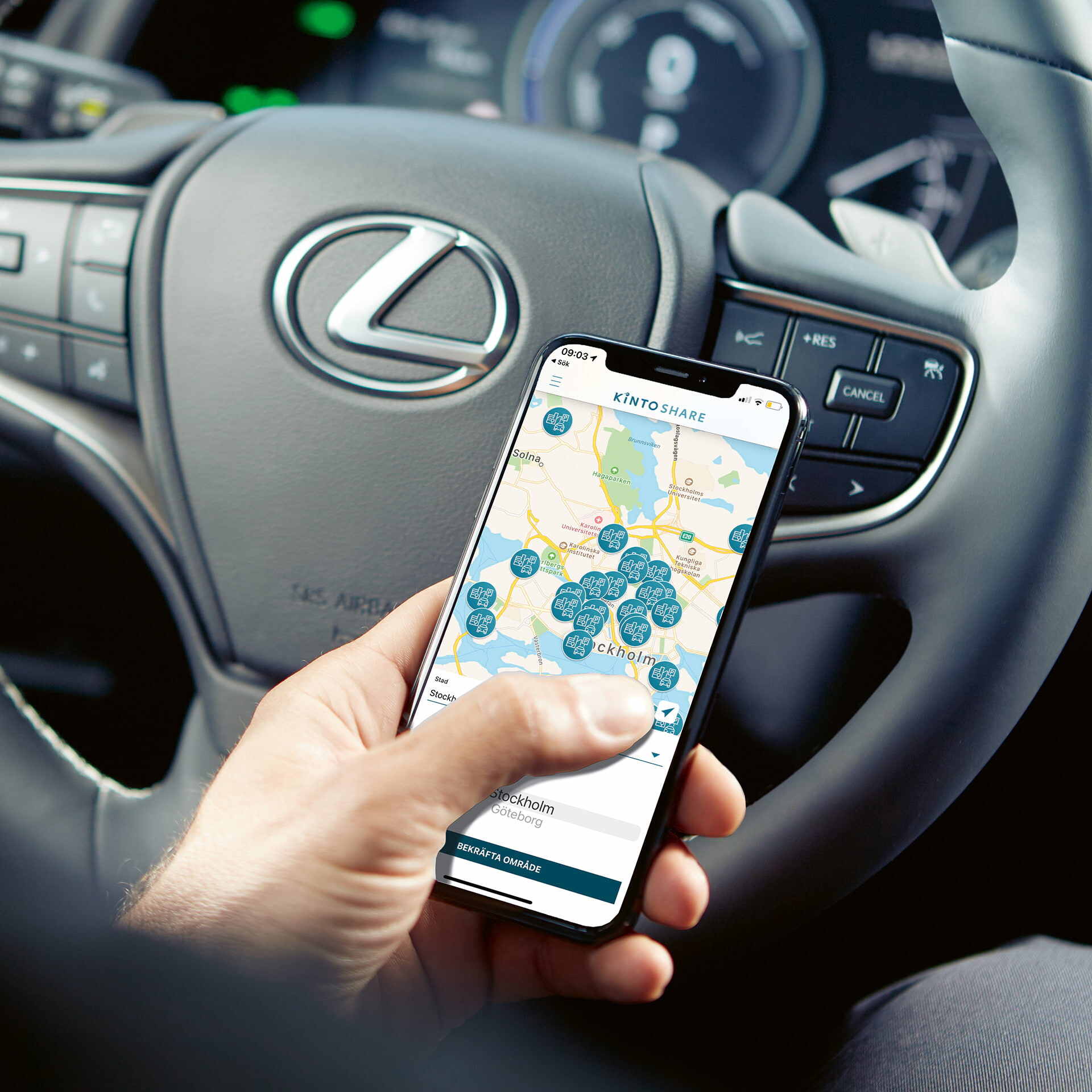 Kinto Share mobilapp Lexus
